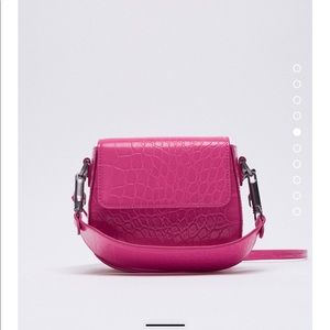 Zara Neon animal print cross body